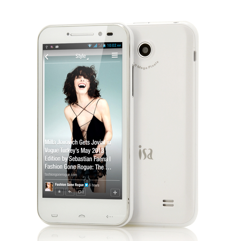 Quad Core 4.7 Inch Android 4.2 Phone "White Isa" - 4GB Internal Memory, 1.2GHz, QHD 960X540 OA5167